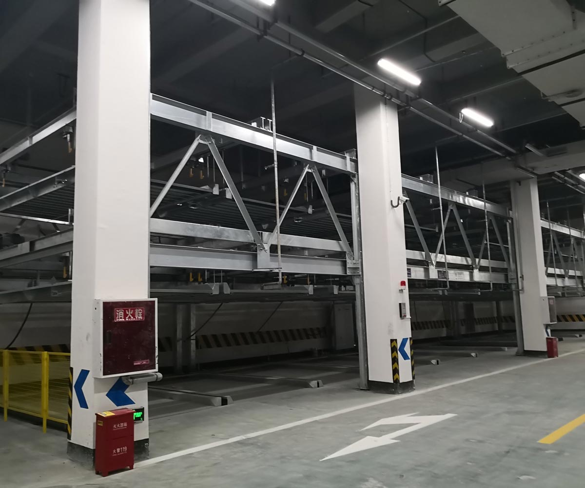 兩層升降橫移式機械式停車庫